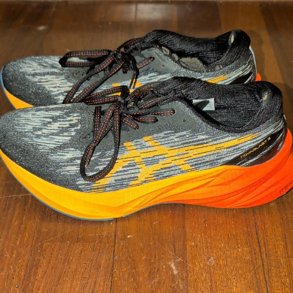 ASICS Men's Athletic Shoes - Gray and Orange